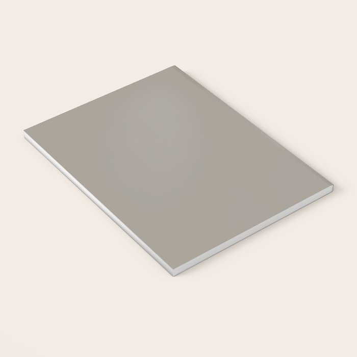 Retro Taupe Mushroom Gray Solid Notebook Gallery Image 3