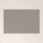 Retro Taupe Mushroom Gray Solid Welcome Mat Gallery Image 1