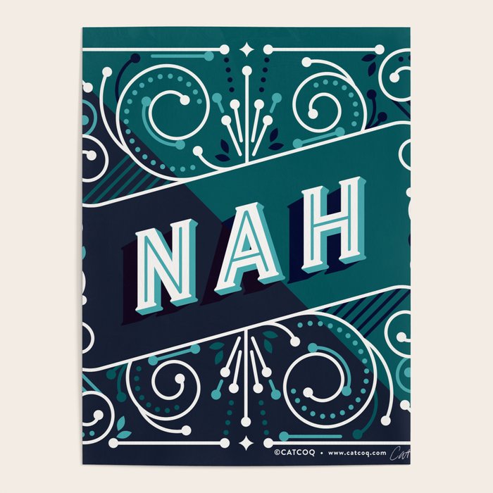 Nah - Teal Palette Poster Gallery Image 4