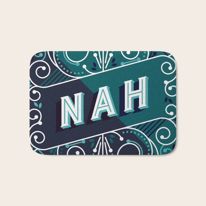 Nah - Teal Palette Bath Mat Gallery Image 1