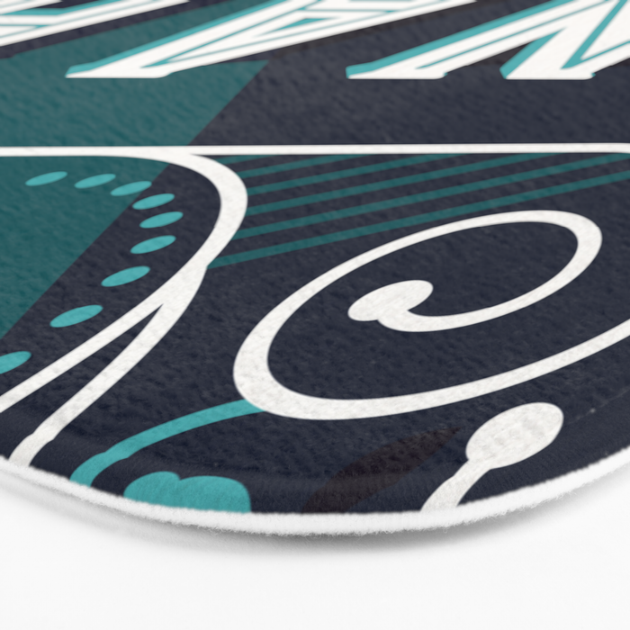 Nah - Teal Palette Bath Mat Gallery Image 3