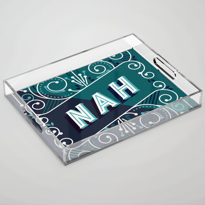 Nah - Teal Palette Acrylic Tray Gallery Image 1