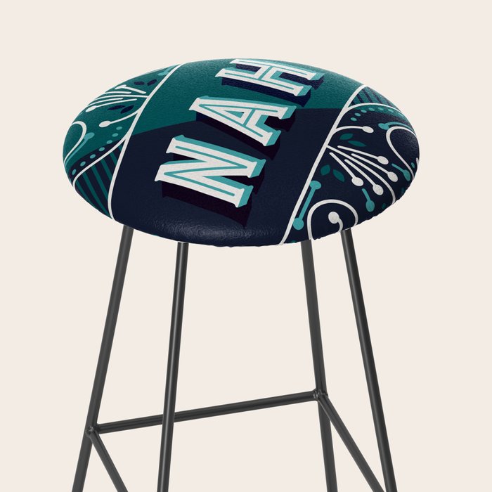 Nah - Teal Palette Stool Gallery Image 2
