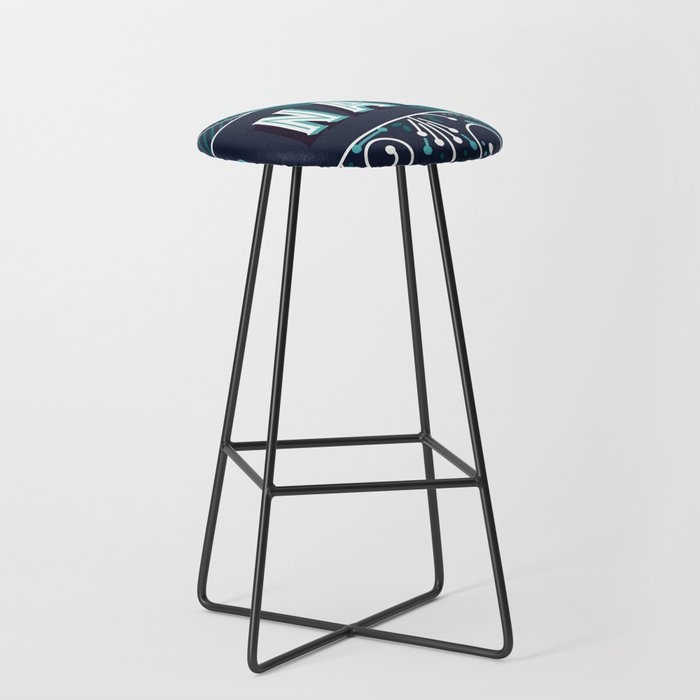 Nah - Teal Palette Stool Gallery Image 1