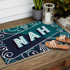 Nah - Teal Palette Outdoor Rug Gallery Image 2