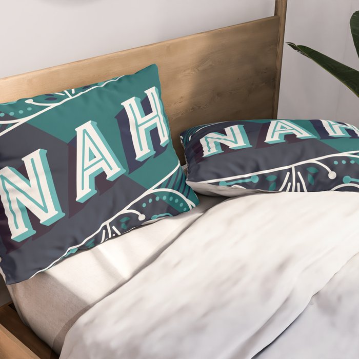 Nah - Teal Palette Pillow Sham Gallery Image 2