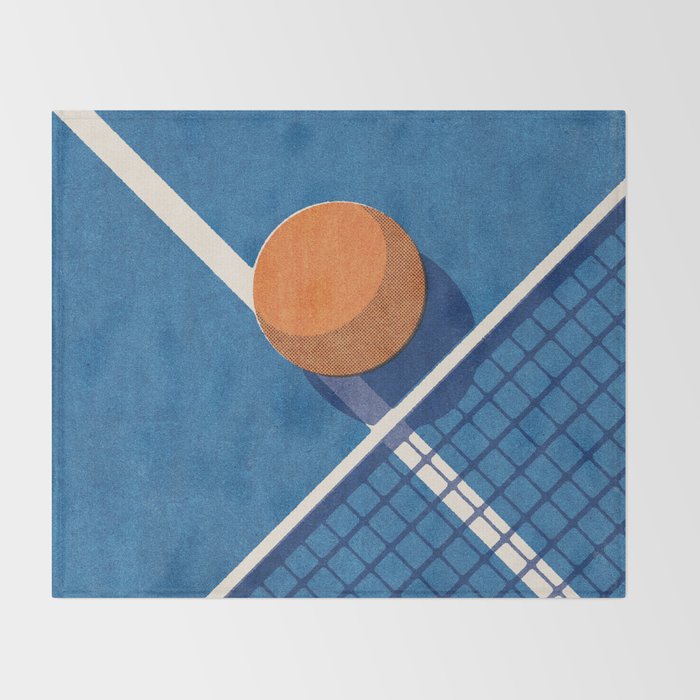 BALLS / Table Tennis II Throw Blanket Gallery Image 2
