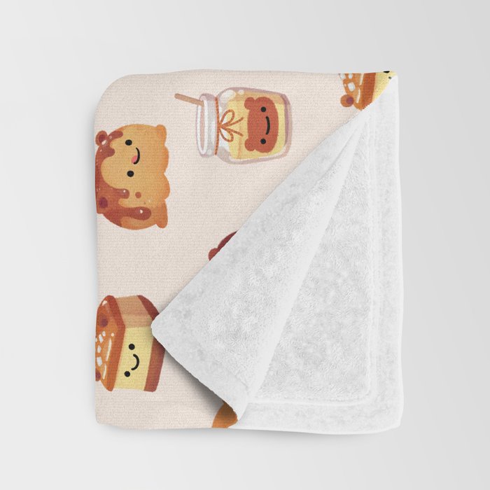 Salted caramel bear Throw Blanket Gallery Image 3