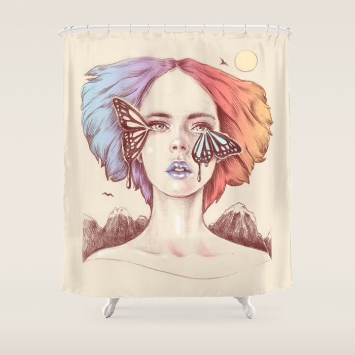 Watching the Life I Borrowed Shower Curtain Gallery Image 1
