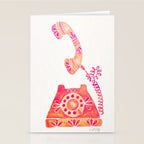 Vintage Rotary Phone - Peach Palette Stationery Card Gallery Image 2