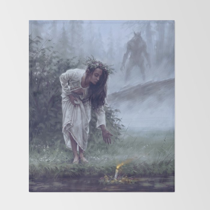 Midsummer night's dream Throw Blanket Gallery Image 2