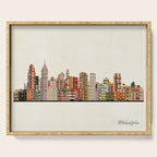 philadelphia skyline Serving Tray Gallery Image 1