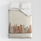 philadelphia skyline Duvet Cover Gallery Image 6