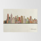 philadelphia skyline Rug Gallery Image 2