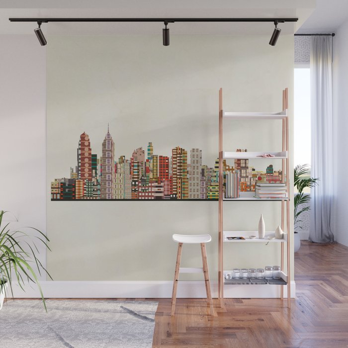 philadelphia skyline Wall Mural Gallery Image 1