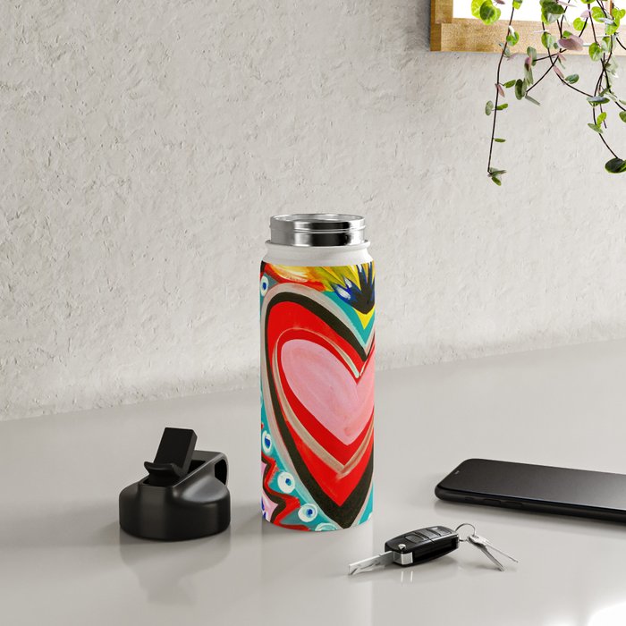 Sacred Heart Pink Water Bottle Gallery Image 5