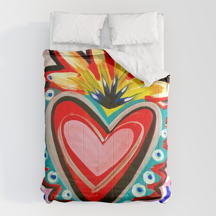Sacred Heart Pink Comforter Gallery Image 1