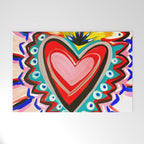 Sacred Heart Pink Welcome Mat Gallery Image 1