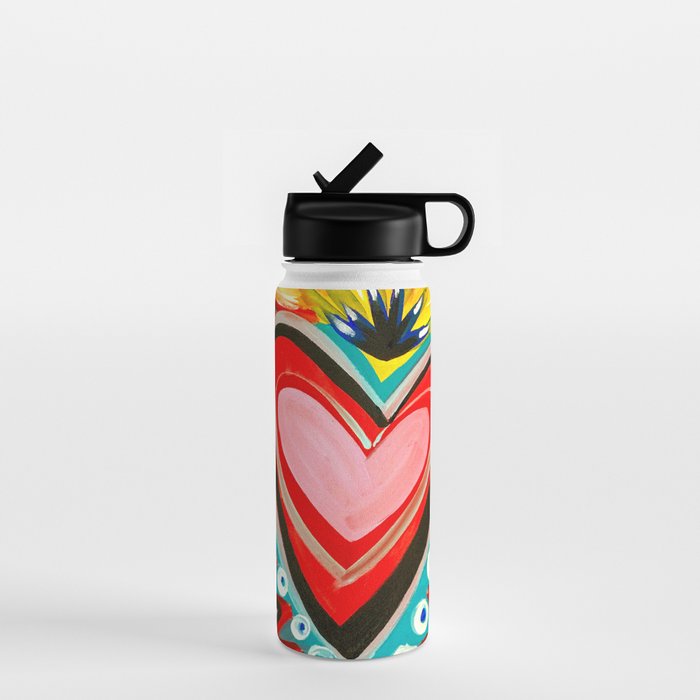 Sacred Heart Pink Water Bottle Gallery Image 1