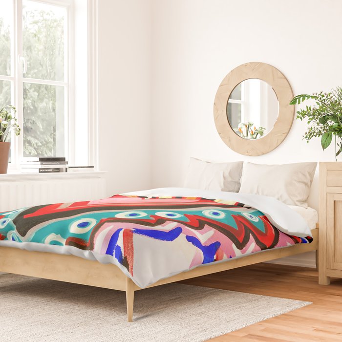 Sacred Heart Pink Duvet Cover Gallery Image 2