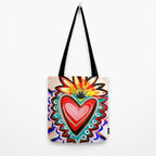 Sacred Heart Pink Tote Bag Gallery Image 2