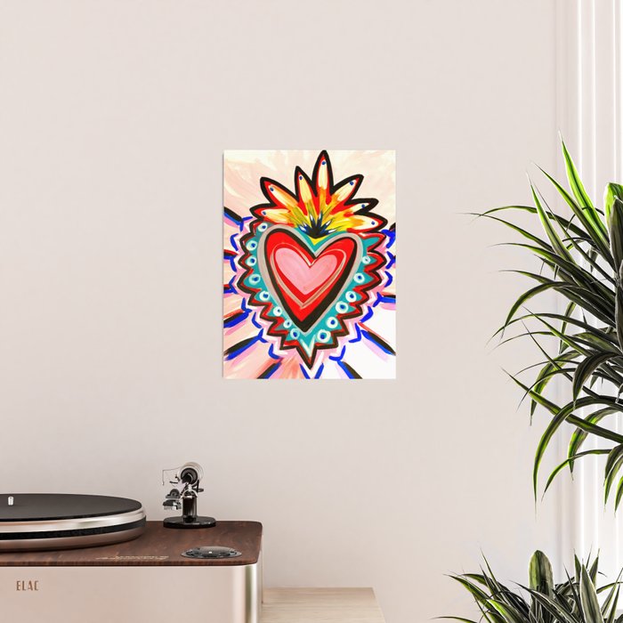 Sacred Heart Pink Poster Gallery Image 2