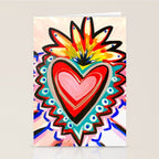 Sacred Heart Pink Stationery Card Gallery Image 2