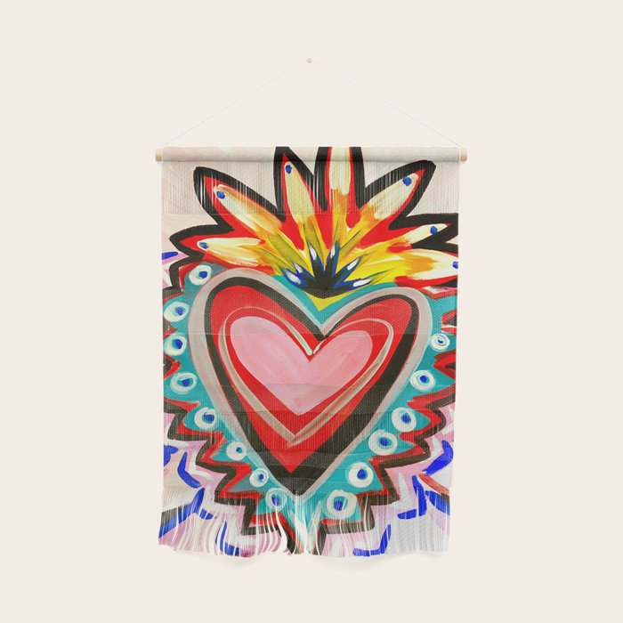 Sacred Heart Pink Wall Hanging Gallery Image 1
