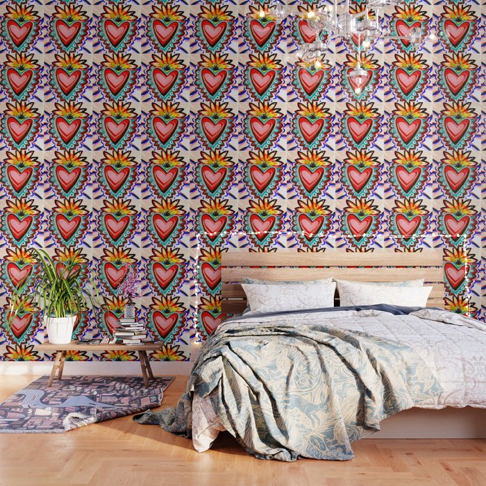 Sacred Heart Pink Wallpaper Gallery Image 3
