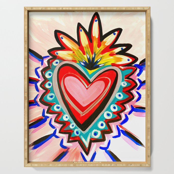 Sacred Heart Pink Serving Tray Gallery Image 1