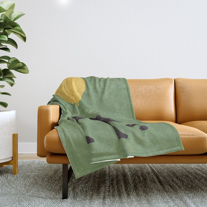 Angry Cat Throw Blanket Gallery Image 1