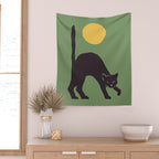 Angry Cat Wall Tapestry Gallery Image 2
