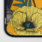 Fairy wren and poppies in yellow Laptop Sleeve Gallery Image 3