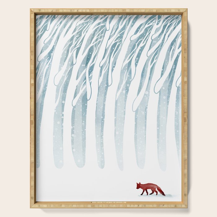 Winter Storm Serving Tray Gallery Image 1