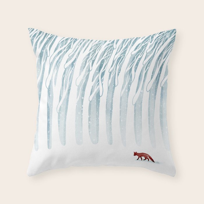 Winter Storm Throw Pillow Gallery Image 6