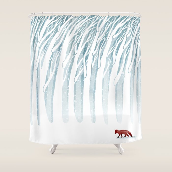 Winter Storm Shower Curtain Gallery Image 1