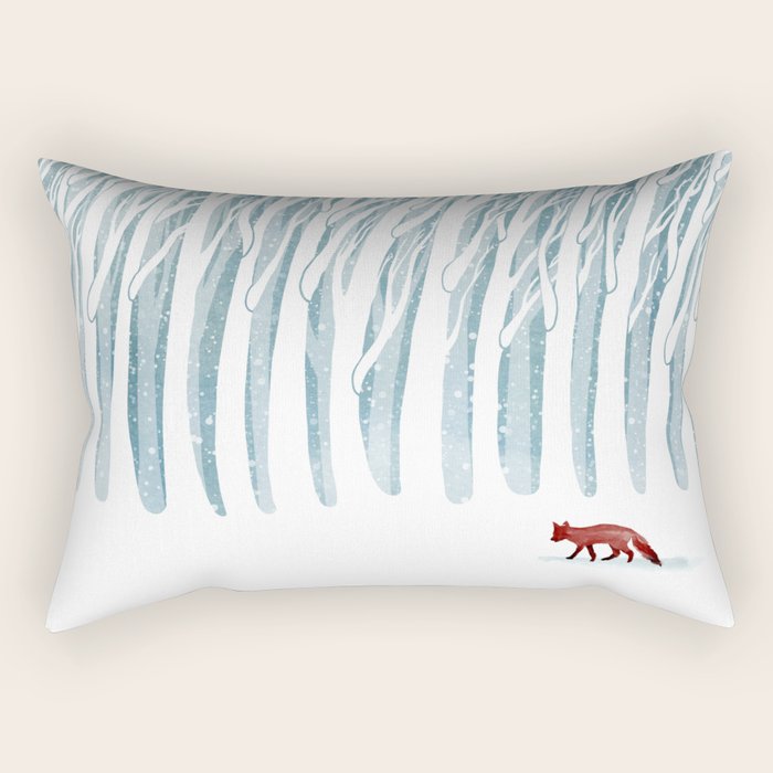 Winter Storm Rectangular Pillow Gallery Image 2