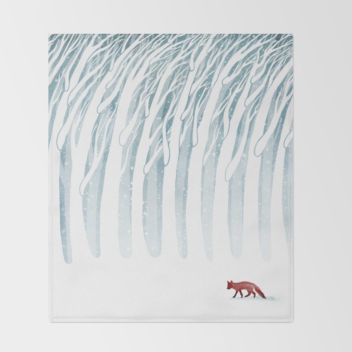 Winter Storm Throw Blanket Gallery Image 2