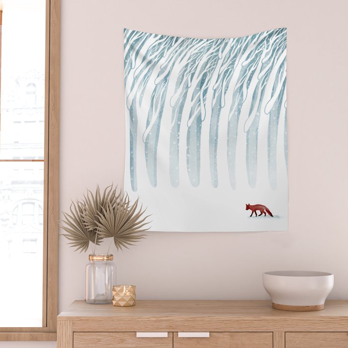 Winter Storm Wall Tapestry Gallery Image 2