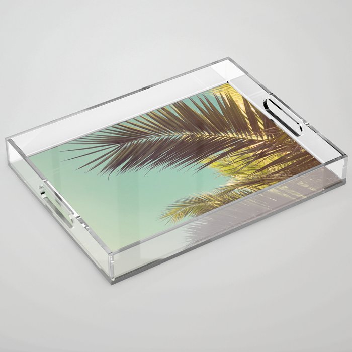 Autumn Palms Acrylic Tray Gallery Image 1