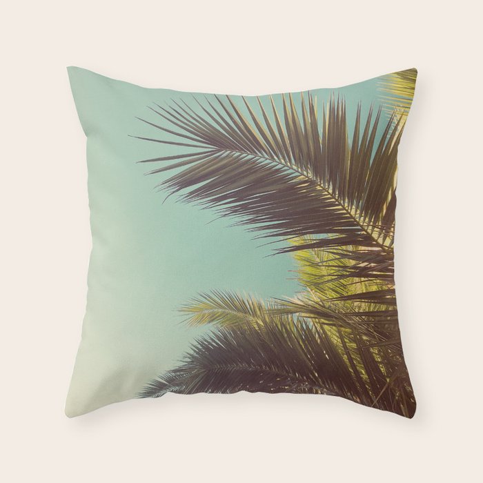 Autumn Palms Throw Pillow Gallery Image 6