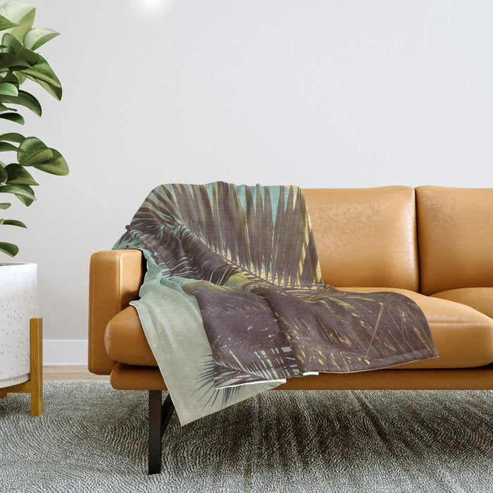 Autumn Palms Throw Blanket Gallery Image 1