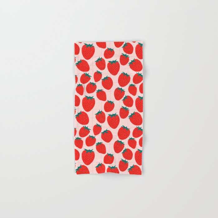 Strawberries and market I Bath Towel Gallery Image 1