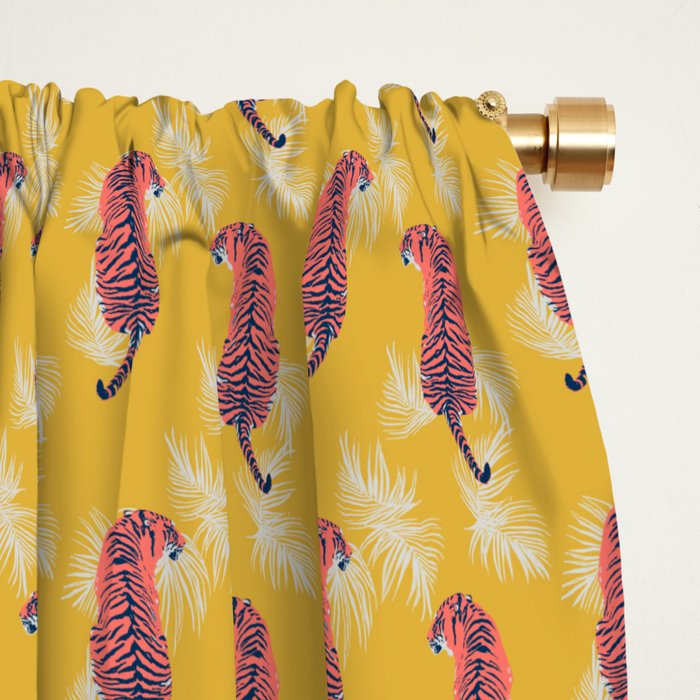 Paisley Tiger Window Curtain Gallery Image 2