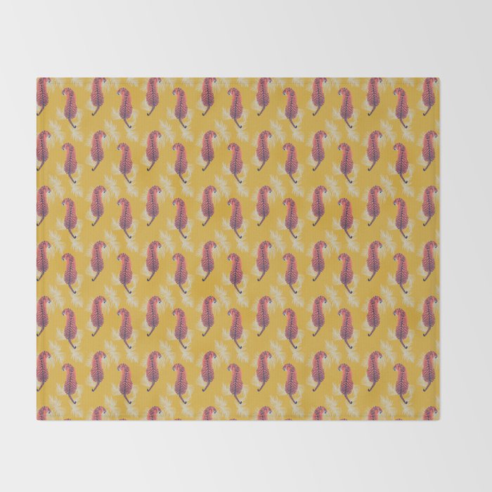 Paisley Tiger Throw Blanket Gallery Image 2
