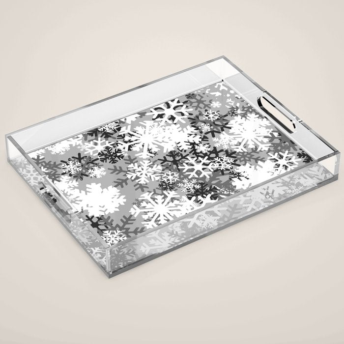 Snowflake Camo Acrylic Tray Gallery Image 1