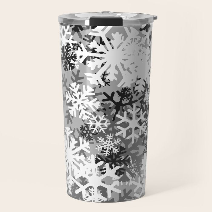 Snowflake Camo Travel Mug Gallery Image 1