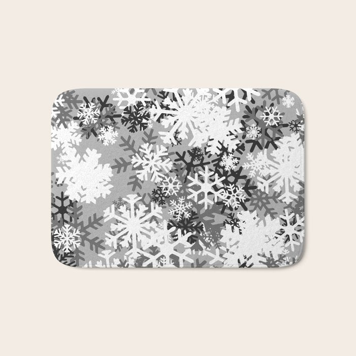 Snowflake Camo Bath Mat Gallery Image 1