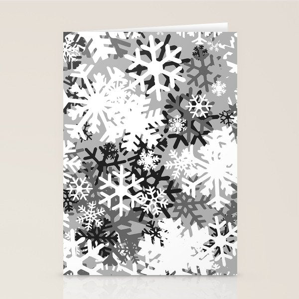 Snowflake Camo Stationery Card Gallery Image 1