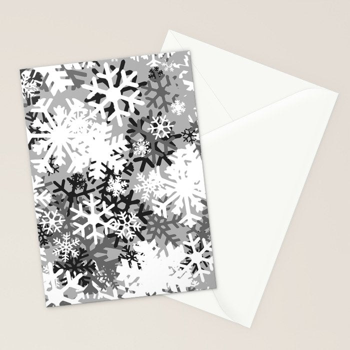 Snowflake Camo Stationery Card Gallery Image 2